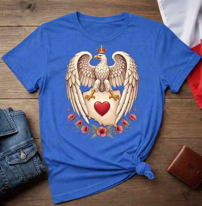 Polish Eagle With a Heart Unisex T-shirt