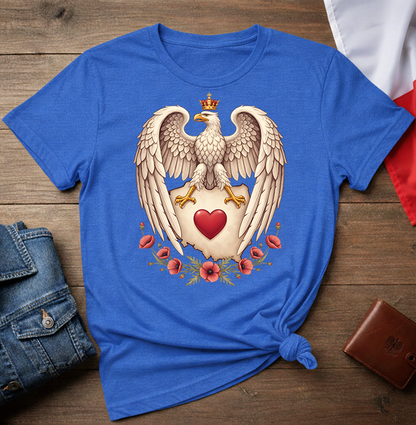 Polish Eagle With a Heart Unisex T-shirt