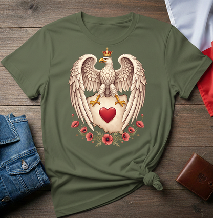 Polish Eagle With a Heart Unisex T-shirt