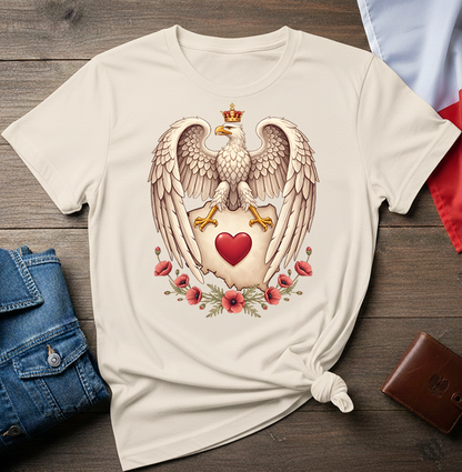 Polish Eagle With a Heart Unisex T-shirt