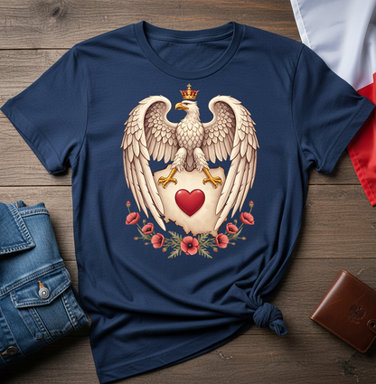 Polish Eagle With a Heart Unisex T-shirt