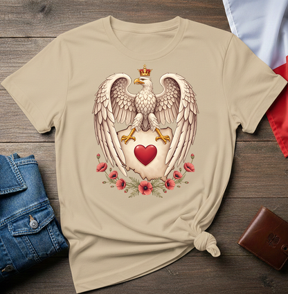 Polish Eagle With a Heart Unisex T-shirt