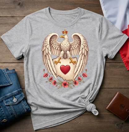 Polish Eagle With a Heart Unisex T-shirt