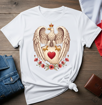 Polish Eagle With a Heart Unisex T-shirt