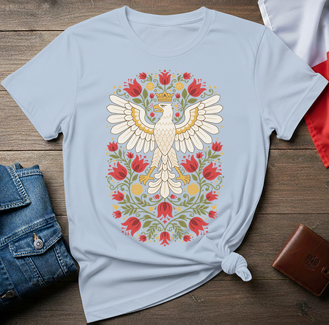 Crowned White Eagle Unisex T-Shirt