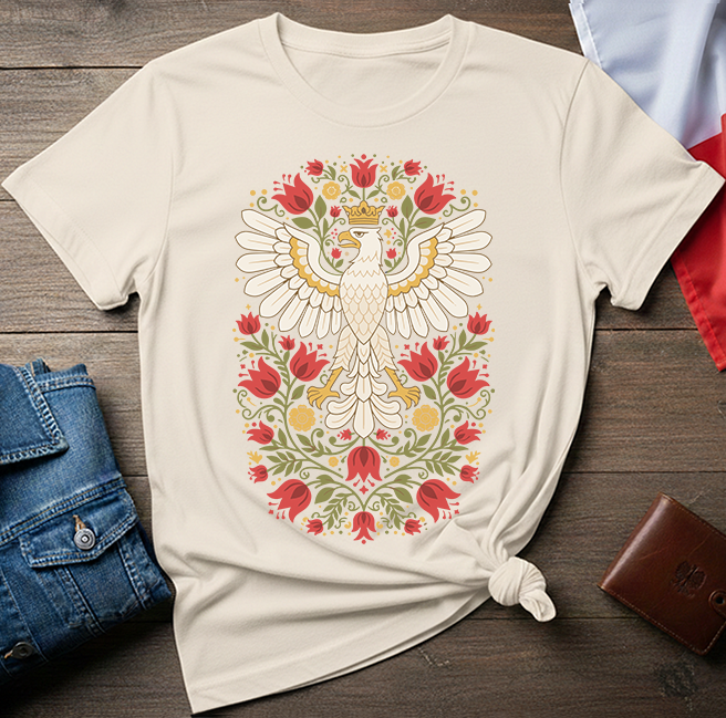 Crowned White Eagle Unisex T-Shirt