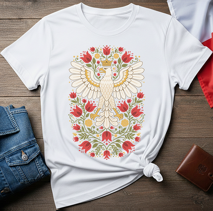 Crowned White Eagle Unisex T-Shirt
