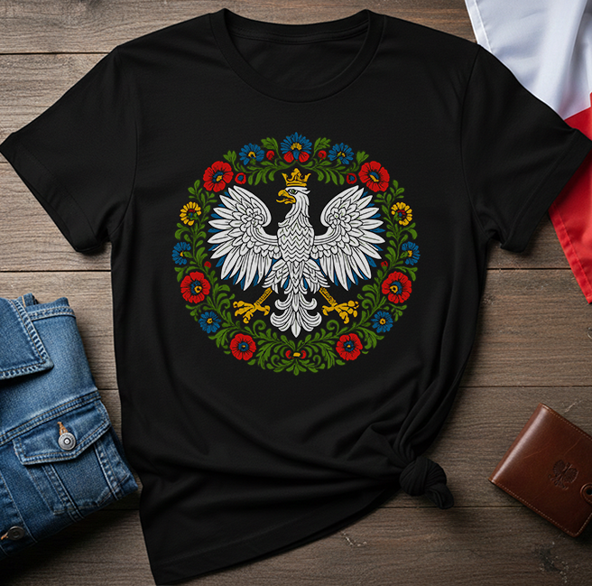 Polish Eagle Folk Art Unisex T-Shirt