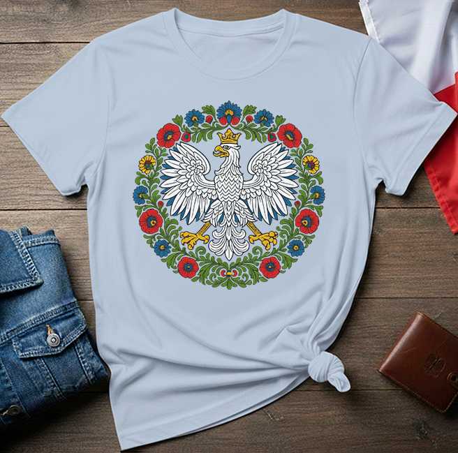 Polish Eagle Folk Art Unisex T-Shirt
