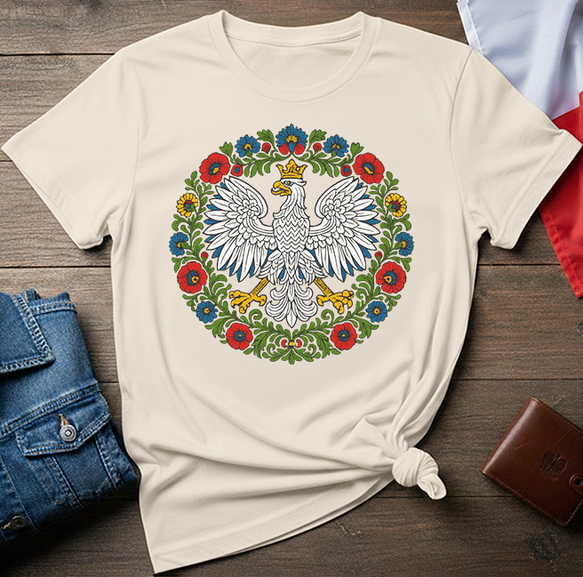 Polish Eagle Folk Art Unisex T-Shirt