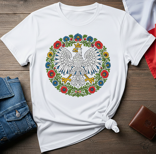 Polish Eagle Folk Art Unisex T-Shirt