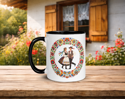 Polish Folk Dance Color Inside Mug