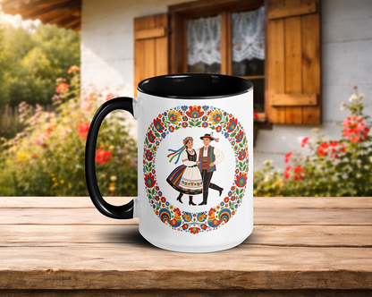 Polish Folk Dance Color Inside Mug