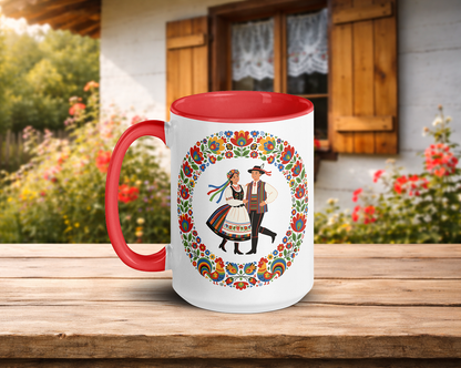 Polish Folk Dance Color Inside Mug