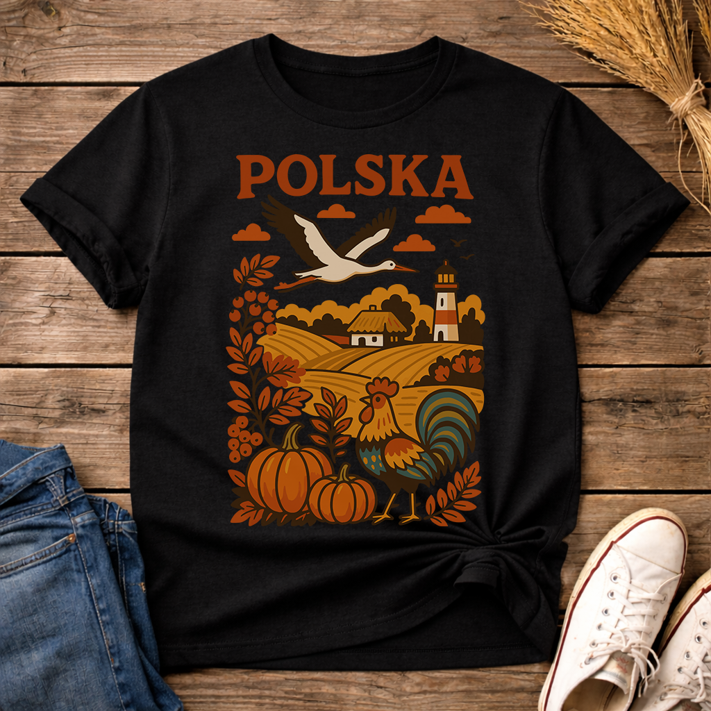 Polska Autumn Countryside Unisex T-Shirt