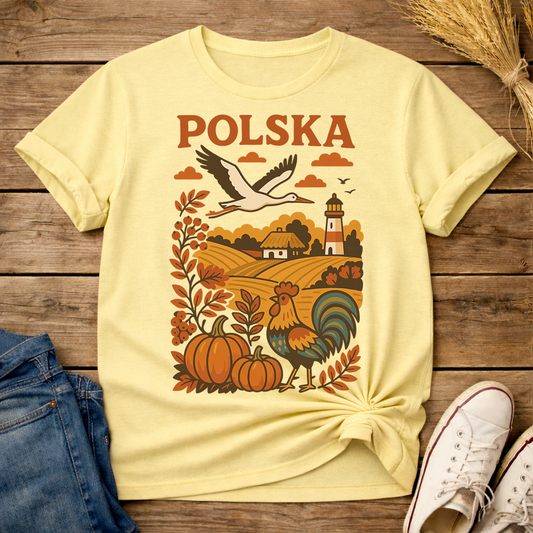 Polska Autumn Countryside Unisex T-Shirt