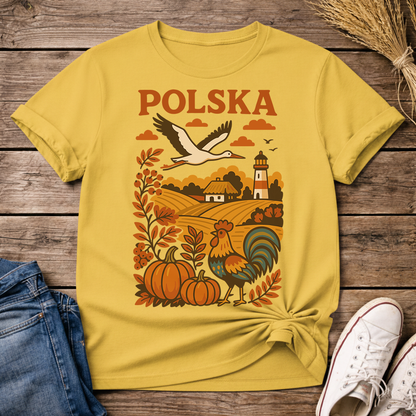 Polska Autumn Countryside Unisex T-Shirt