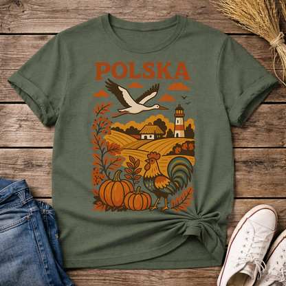 Polska Autumn Countryside Unisex T-Shirt