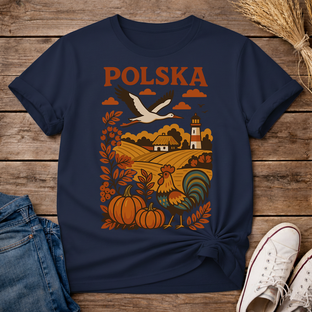 Polska Autumn Countryside Unisex T-Shirt