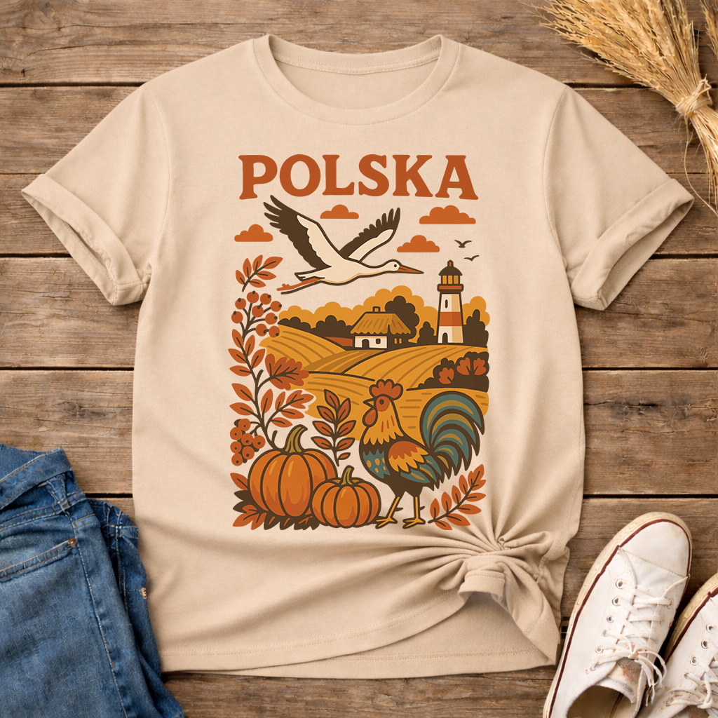 Polska Autumn Countryside Unisex T-Shirt