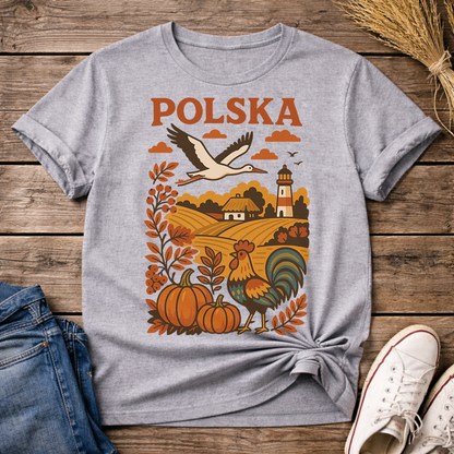 Polska Autumn Countryside Unisex T-Shirt