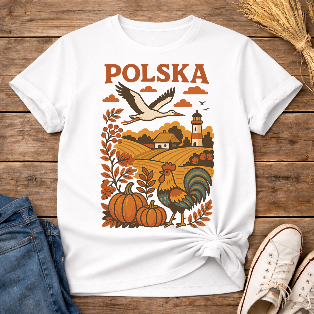 Polska Autumn Countryside Unisex T-Shirt