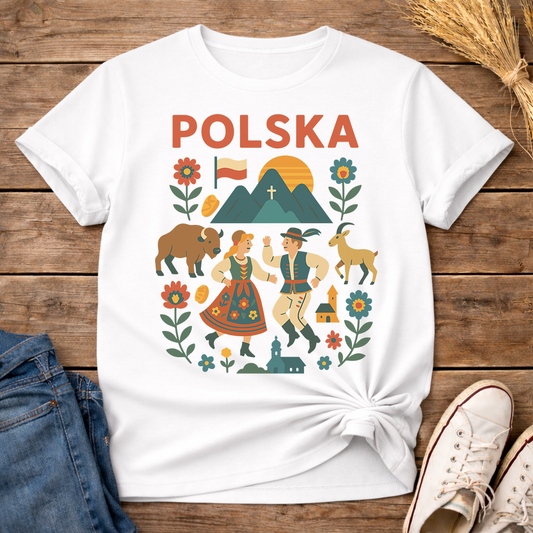 Polska Folk Dance Unisex T-Shirt