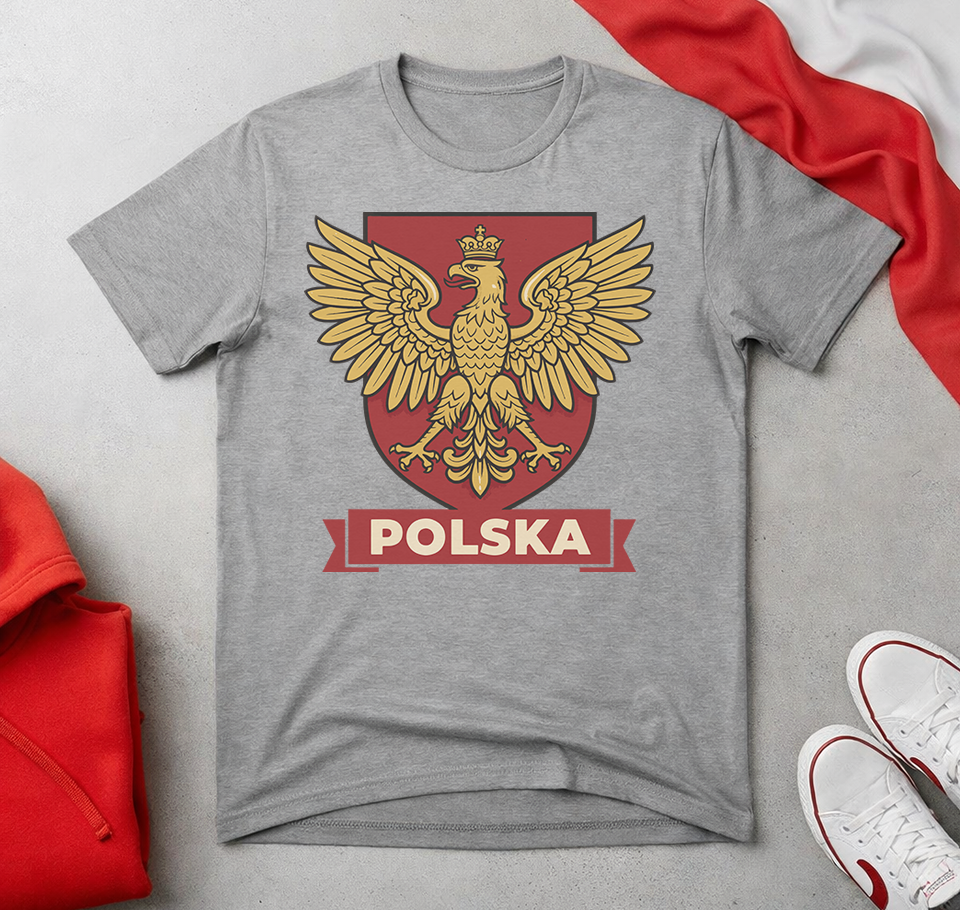 Polska Vintage Eagle Crest Unisex T-Shirt