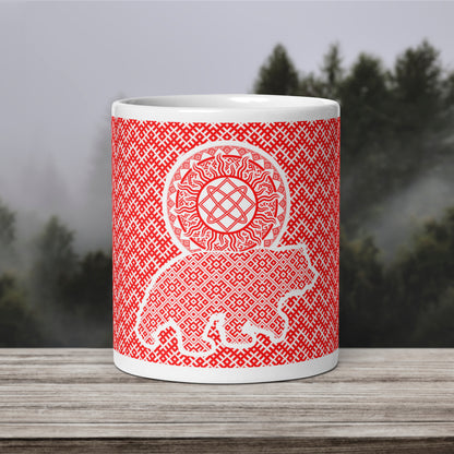 Slavic Bear Sun Mug