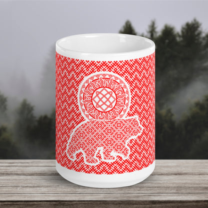 Slavic Bear Sun Mug