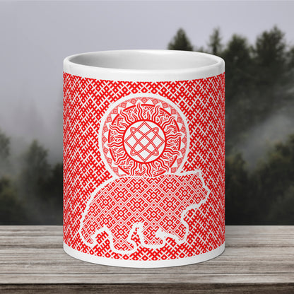 Slavic Bear Sun Mug