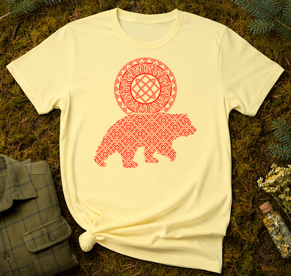 Slavic Bear Sun Unisex T-Shirt