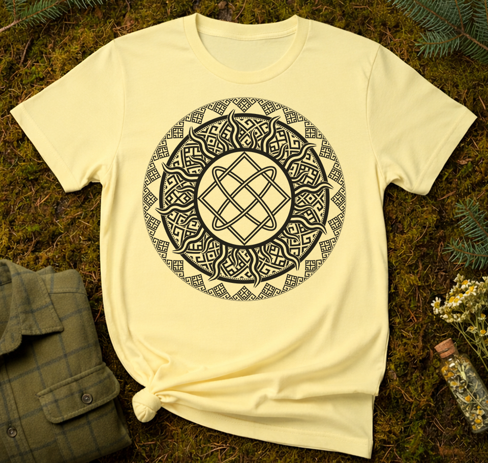 Slavic Falcon Sun Unisex T-Shirt