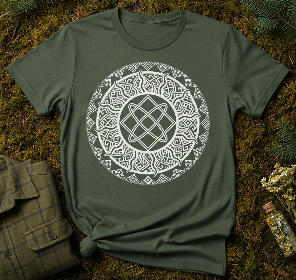 Slavic Falcon Sun Unisex T-Shirt