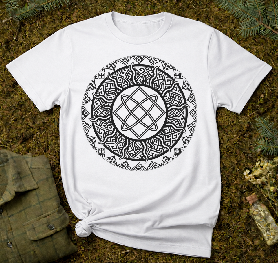 Slavic Falcon Sun Unisex T-Shirt