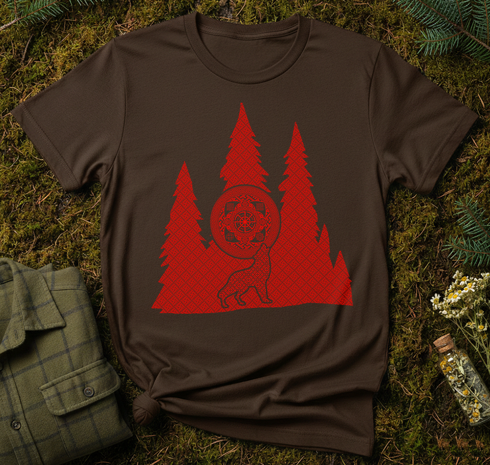 Slavic Forest Wolf Unisex T-Shirt