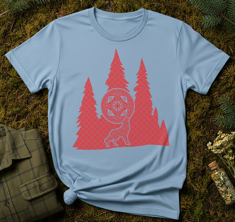 Slavic Forest Wolf Unisex T-Shirt
