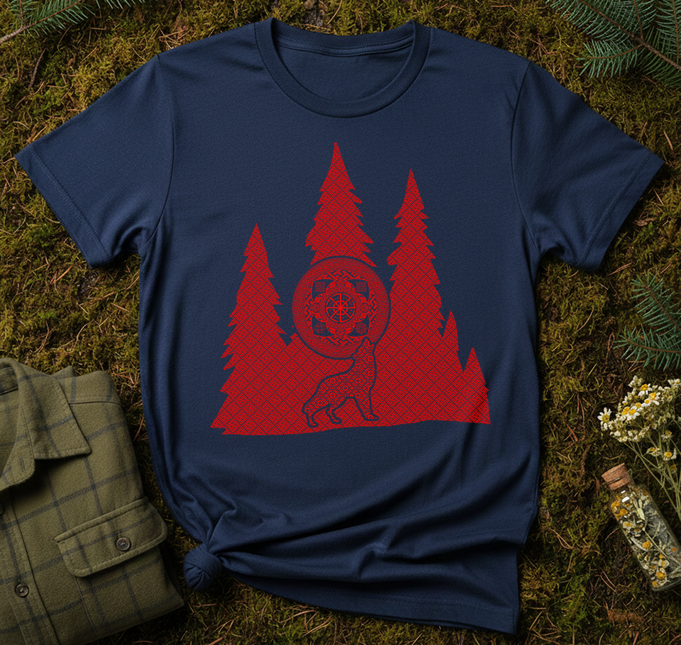 Slavic Forest Wolf Unisex T-Shirt