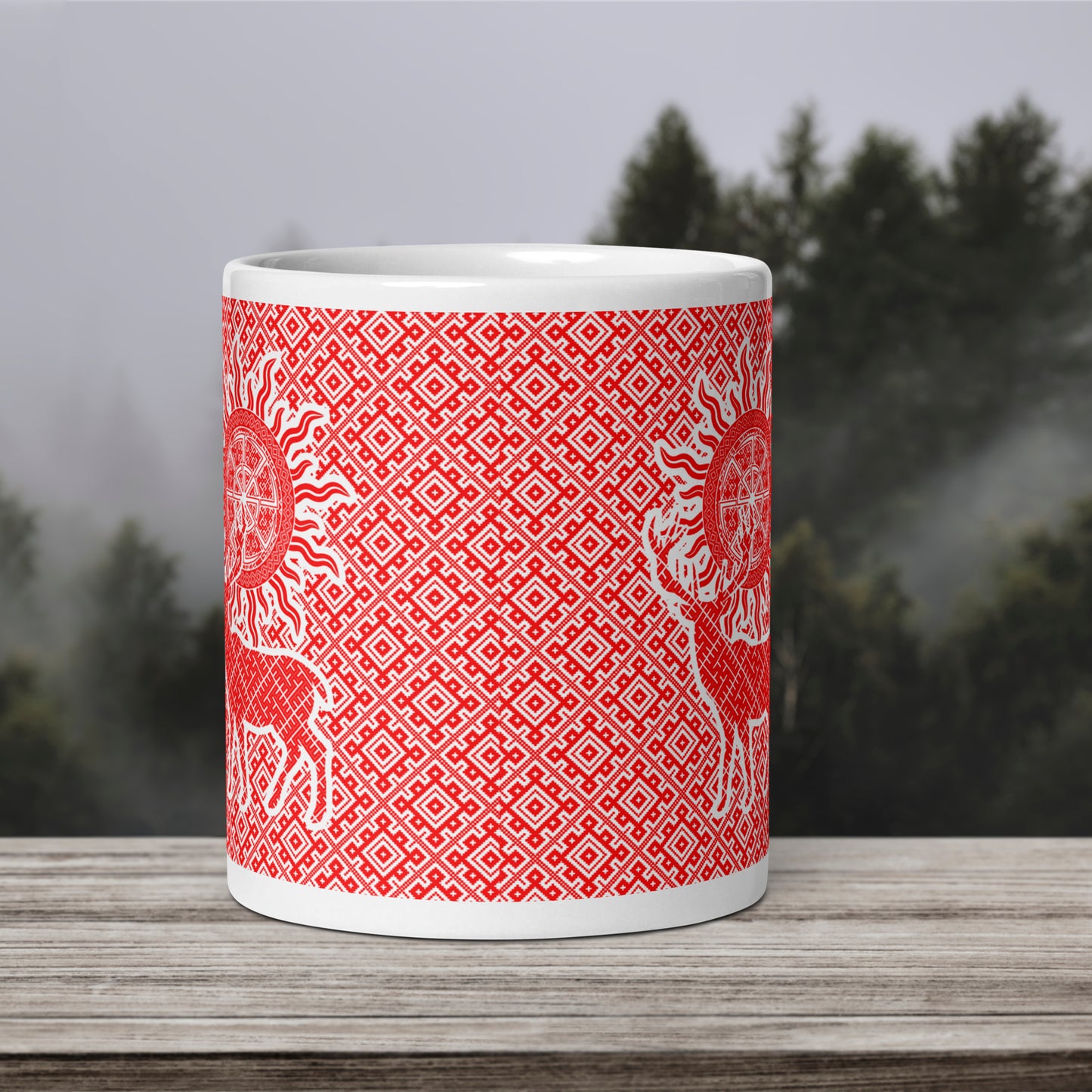 Slavic Solar Deer Mug