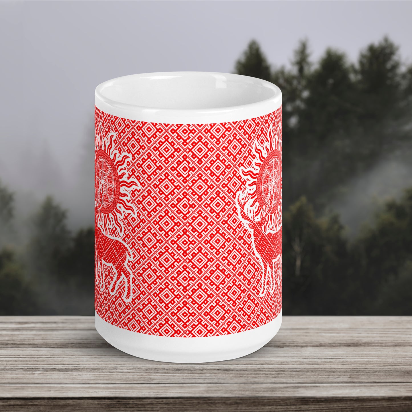 Slavic Solar Deer Mug