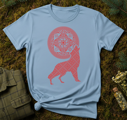 Slavic Wolf Sun Unisex T-Shirt