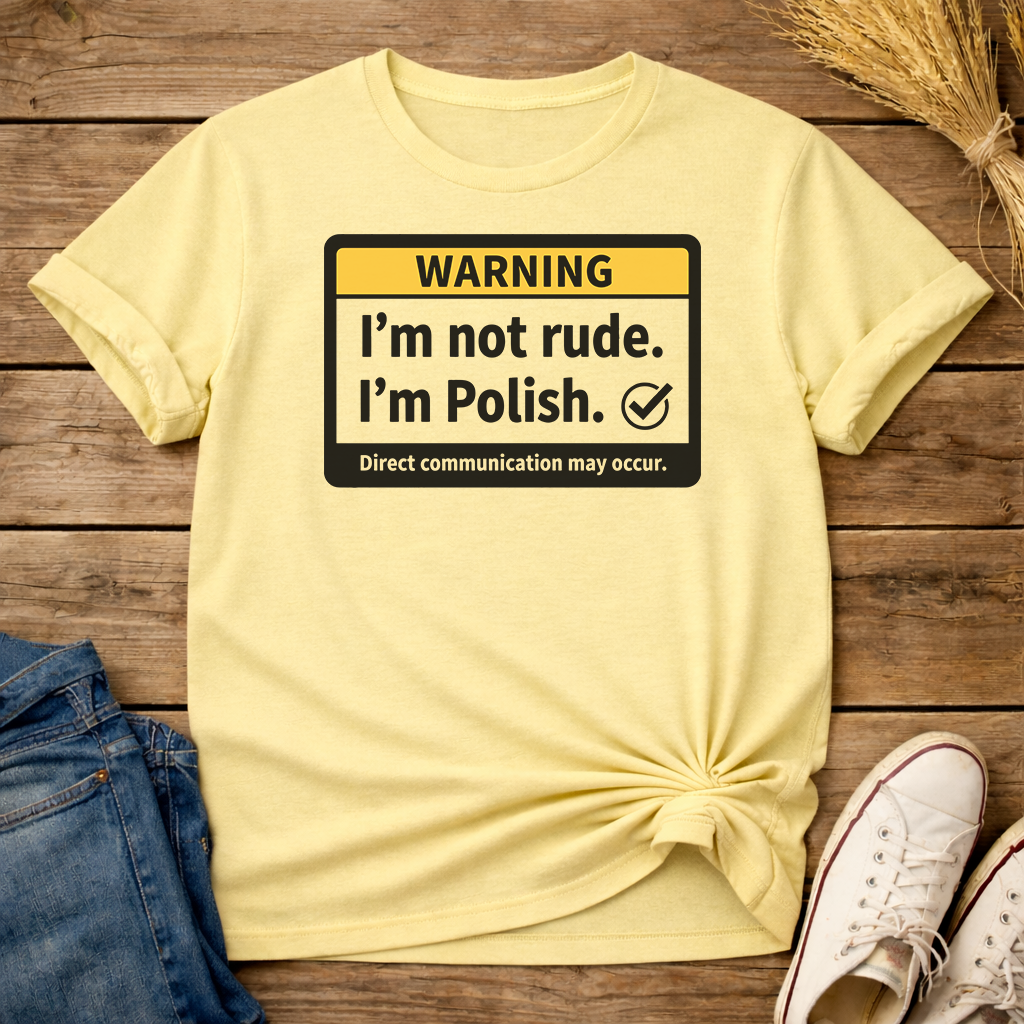 Warning: Polish Mode Unisex T-Shirt