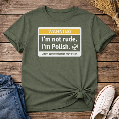 Warning: Polish Mode Unisex T-Shirt
