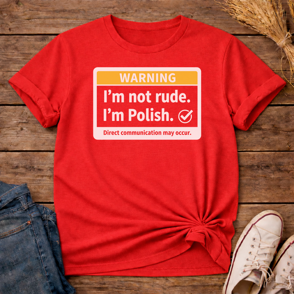 Warning: Polish Mode Unisex T-Shirt
