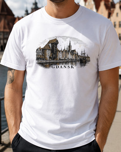 Gdańsk Skyline Polish City Unisex T-Shirt