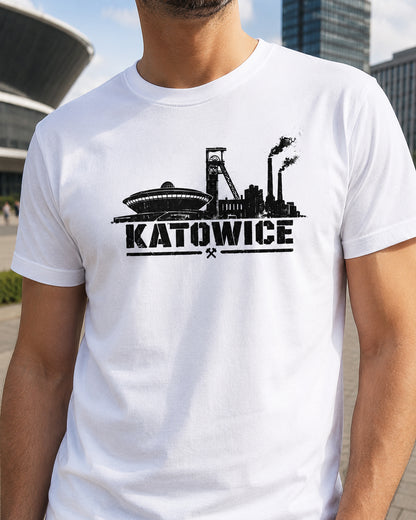 Katowice Industrial Skyline Polish City Unisex T-Shirt