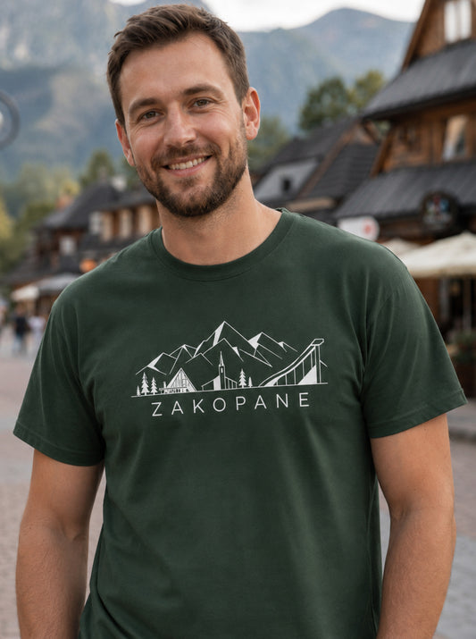 Zakopane Minimal Mountain Polish Unisex T-Shirt