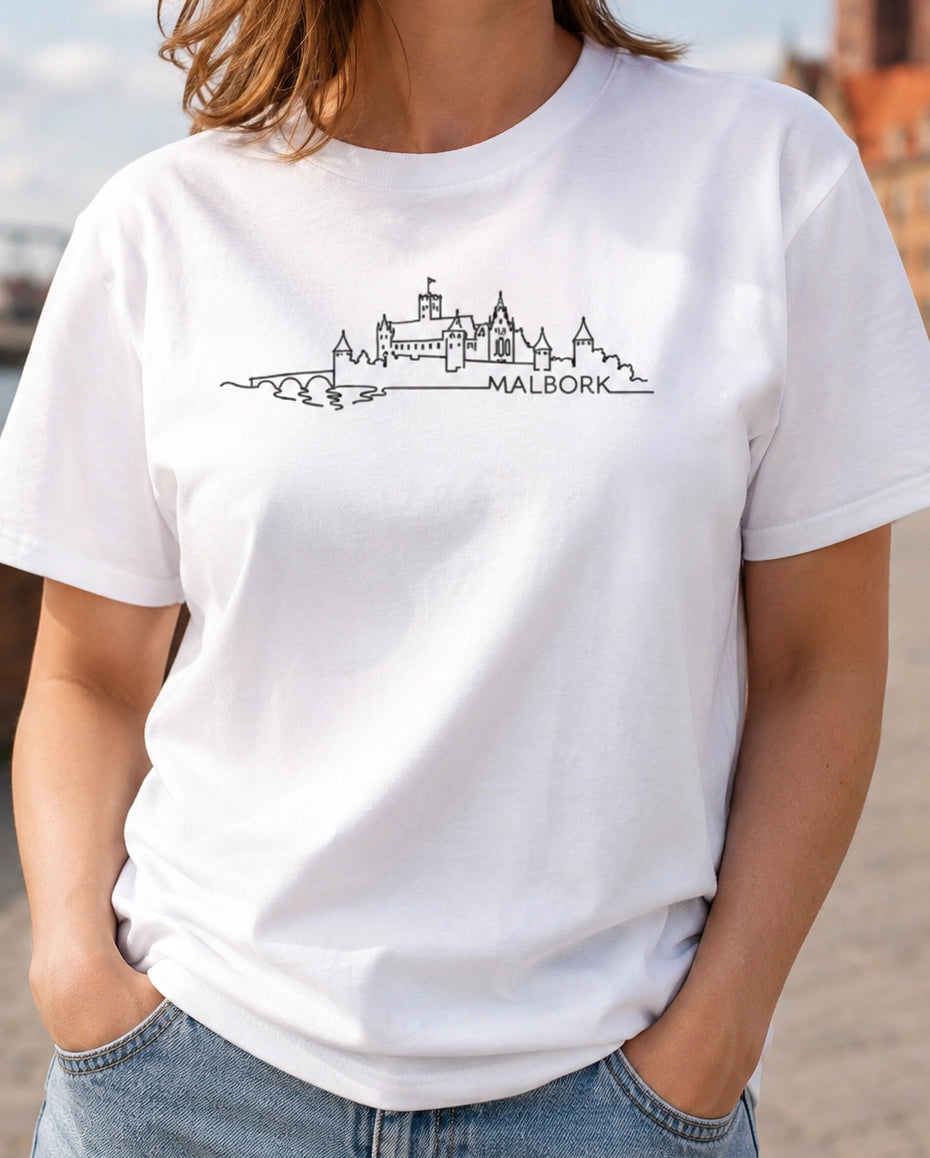Malbork Castle Skyline Polish City Unisex T-Shirt
