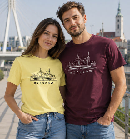Rzeszów Minimal Skyline Polish City Unisex T-Shirt
