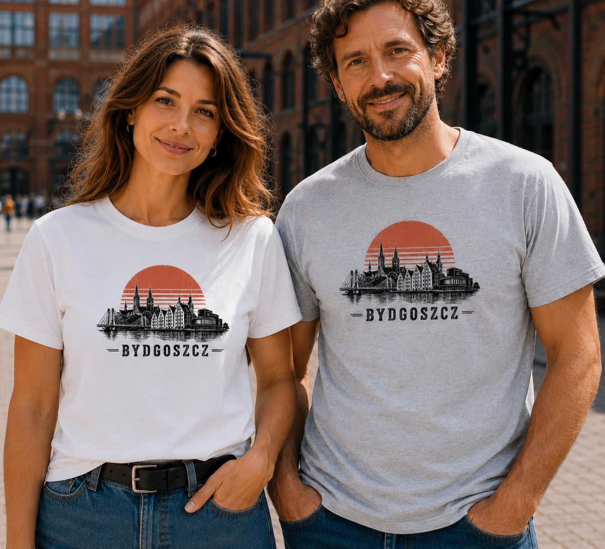 Bydgoszcz Sunset Skyline Polish City Unisex T-Shirt